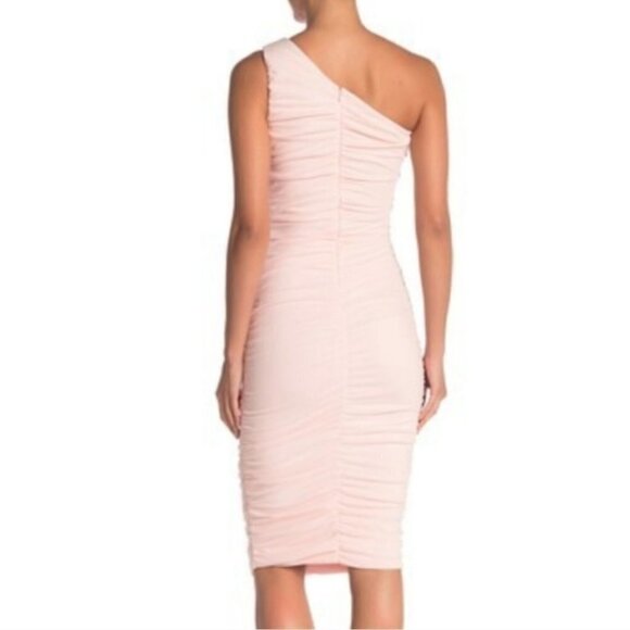 New Love x Design | One-Shoulder Body-Con Midi Dress - Picture 2 of 10